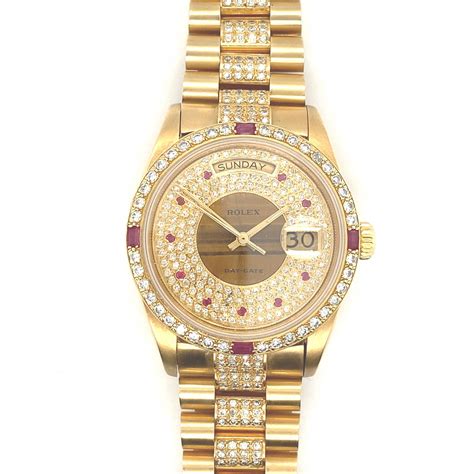 rolex day date diamond gold